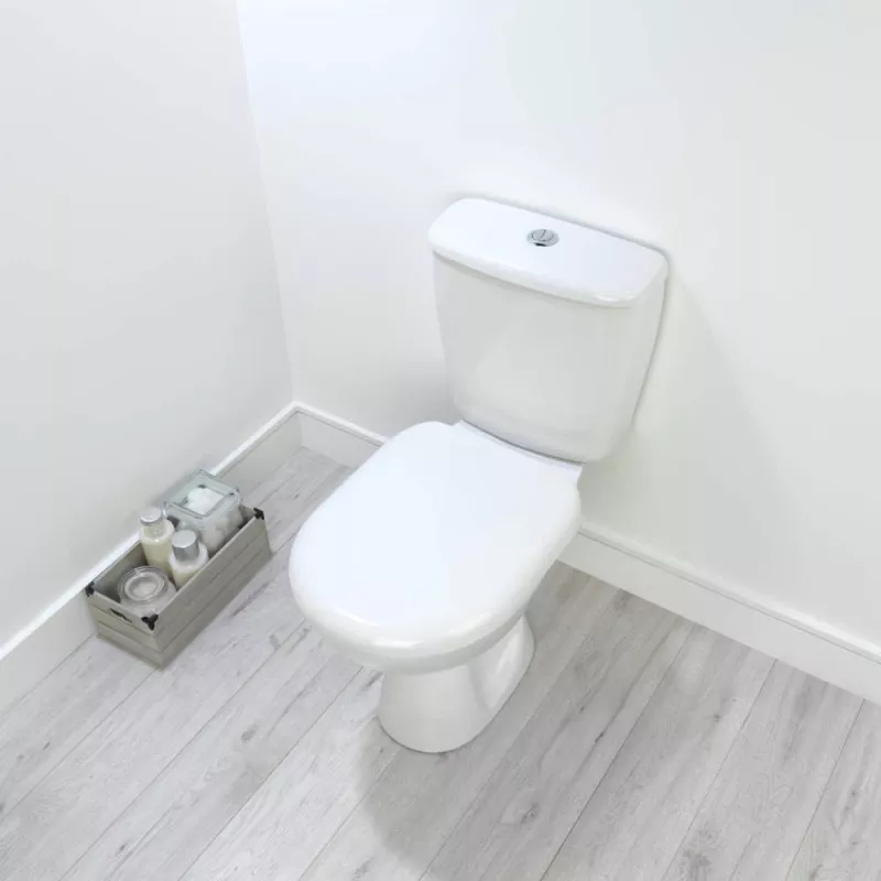Beldray LA072771PEU7 antibakteriálne WC sedadlo v tvare D, biela