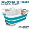 Beldray LA072979TQFEU7 37 L skladací koš na bielizeň Hip Hugger tyrkysová