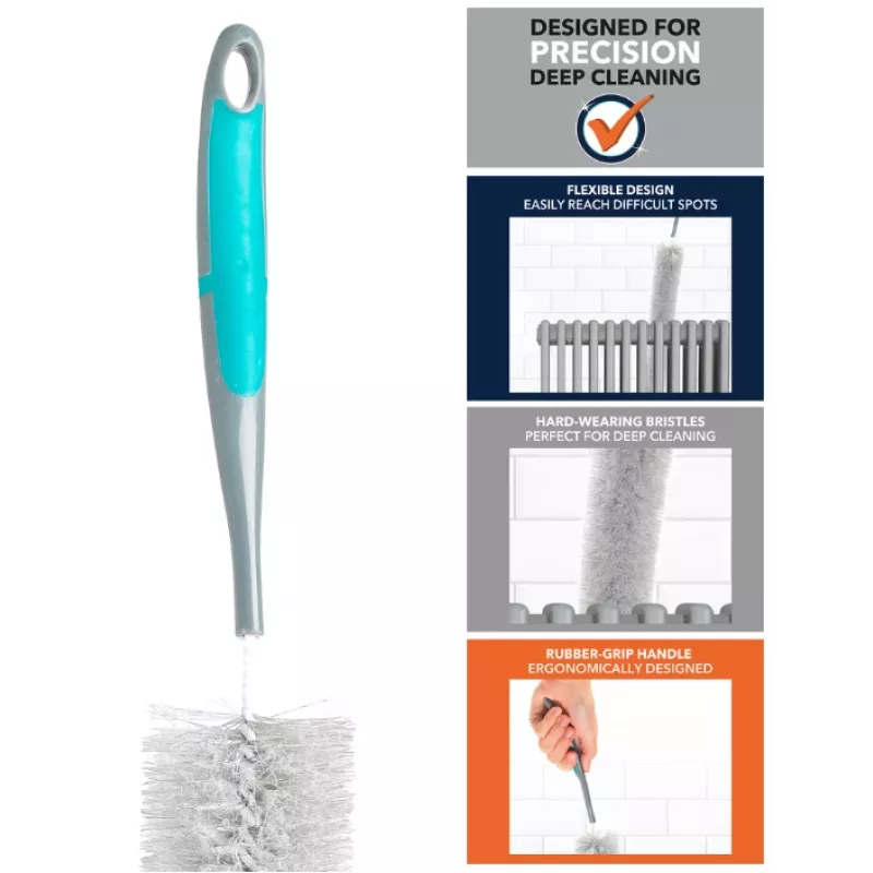Beldray LA077653FEU7 Deep Clean kefa na radiátory – sivá/čierna, 75 cm