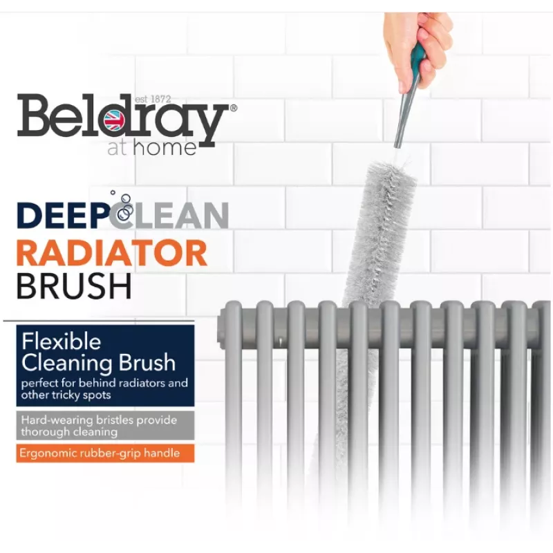 Beldray LA077653FEU7 Deep Clean kefa na radiátory – sivá/čierna, 75 cm