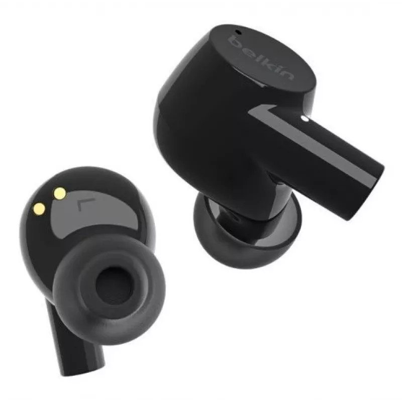 Belkin SoundForm Rise True Wireless slúchadlá s mikrofónom, Bluetooth 5.2, IPX5, čierne