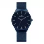 BELLEVUE pánske E58 analógové quartz hodinky 32mm ušľachtilá oceľ čierna koža