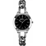 BELLEVUE Woman A08 35mm quartz analógové hodinky nerezová oceľ čierna koža