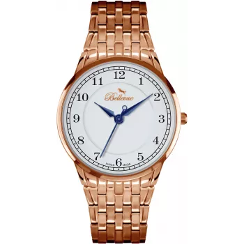 BELLEVUE Woman A49 quartz analógové hodinky 30mm nerezová oceľ strieborná
