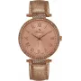 BELLEVUE Woman B39 35 mm quartz hodinky strieborný ciferník čierny kožený remienok