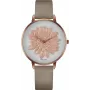 BELLEVUE B43-1 dámske analógové quartzové hodinky 40mm strieborný ciferník čierny kožený remienok