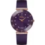 BELLEVUE Woman E114 26mm quartz analógové hodinky strieborný ciferník čierny kožený remienok
