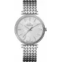 BELLEVUE Woman E66 (32 mm) quartz analógové hodinky - ružovozlaté nerezové puzdro, biely ciferník, hnedý kožený remienok