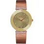 BELLEVUE Woman F106 quartz analogové hodinky 25mm nehrdzavejúca oceľ mesh strieborná