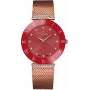 BELLEVUE dámske F117 33mm analógové quartzové hodinky strieborný ciferník čierny kožený remienok