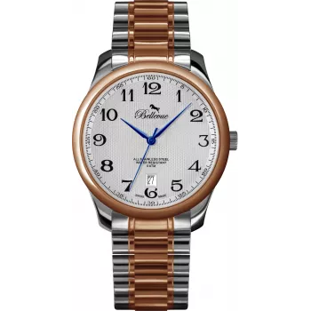 BELLEVUE Woman F3 analógové quartzové hodinky 30 mm strieborná nehrdzavejúca oceľ