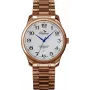 BELLEVUE Woman F6 analógové quartzové hodinky 30 mm strieborný ciferník čierny kožený remienok