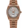 BELLEVUE Woman I28 (28mm) quartz náramkové hodinky analógové - strieborný ciferník, čierny kožený remienok