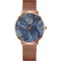 BELLEVUE dámske hodinky B11 quartz analógové 33 mm oceľové puzdro pravá koža remienok