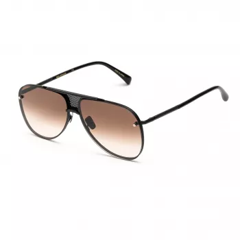 Belstaff Beckinton pánske slnečné okuliare - čierny acetátový rám, sivé sklá, 61/12/145 mm, UV400