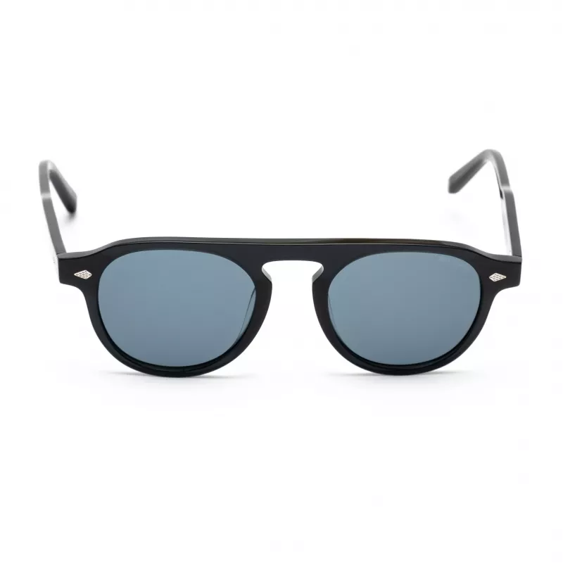 BELSTAFF LARSSON-NEGRO unisex slnečné okuliare 49/21/145 mm, čierny rám, sivé sklá, UV400