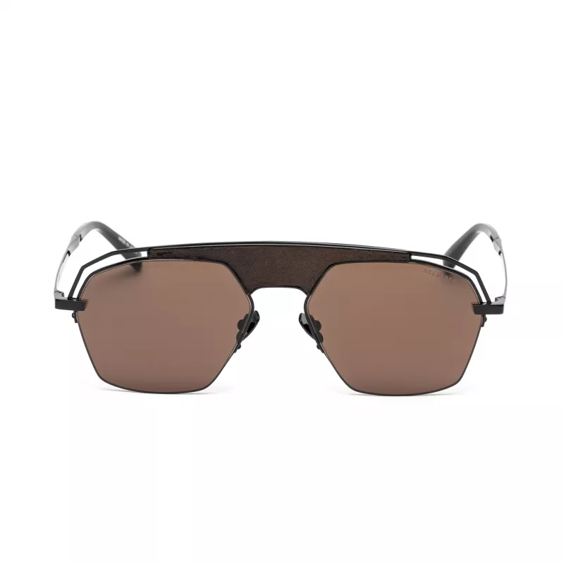 BELSTAFF pánske slnečné okuliare MAXFORDNEGROW 57/18/145 mm čierny rám sivé sklá UV400