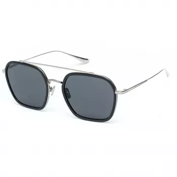 Belstaff Merrikiigris pánske slnečné okuliare - sivý acetátový rám so sivými polykarbonátovými sklami - 52/17/140 mm