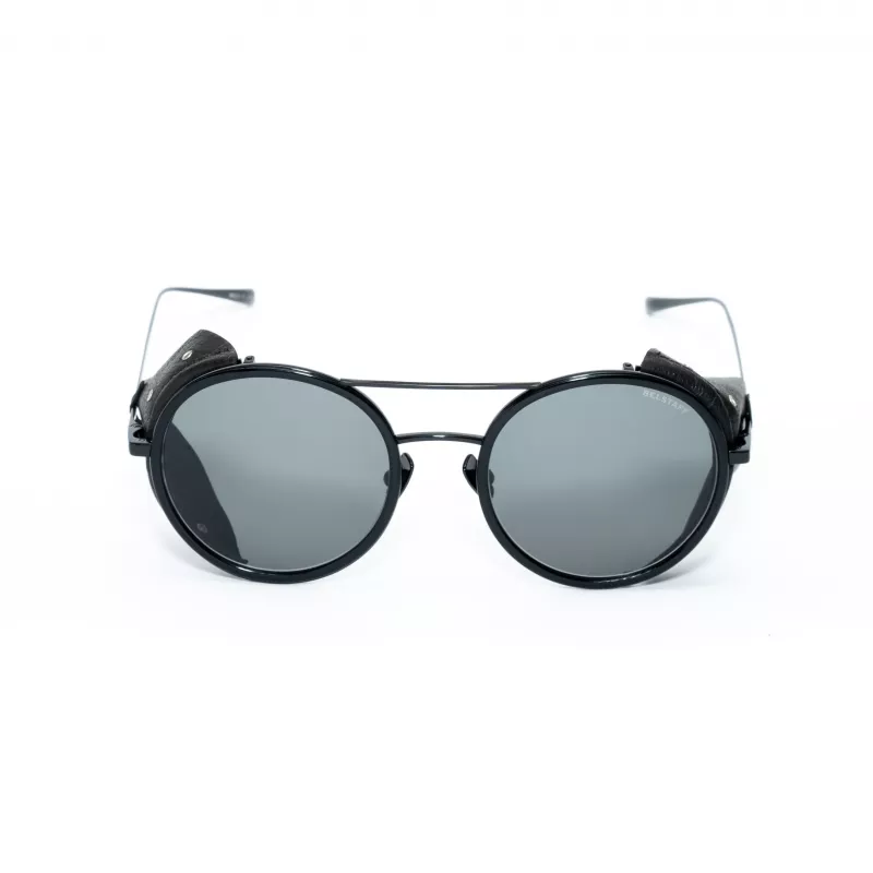 BELSTAFF PINNERNEGROCO unisex slnečné okuliare - čierny rám, sivé šošovky, 53/19/145 mm