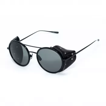 BELSTAFF PINNERNEGROCO unisex slnečné okuliare - čierny rám, sivé šošovky, 53/19/145 mm