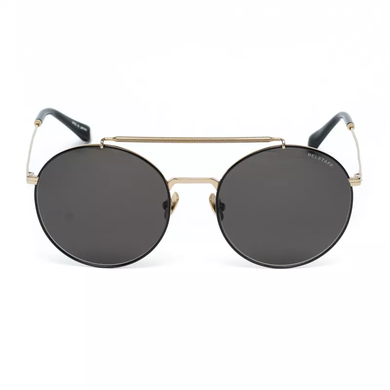 Belstaff Staham Dorado pánske slnečné okuliare - pilot square acetátový rám UV400 sivé sklo 54 mm