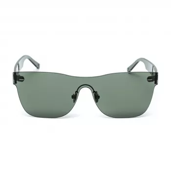 BELSTAFF dámske FLASH-VERDE nadrozmerné shield slnečné okuliare - zelený acetátový rám, sivé zrkadlové sklá, UV400