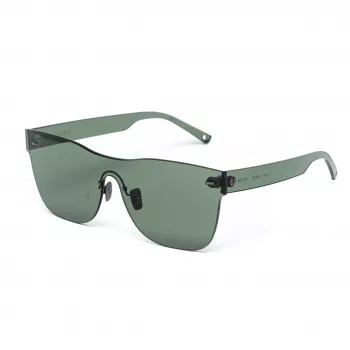 BELSTAFF dámske FLASH-VERDE nadrozmerné shield slnečné okuliare - zelený acetátový rám, sivé zrkadlové sklá, UV400