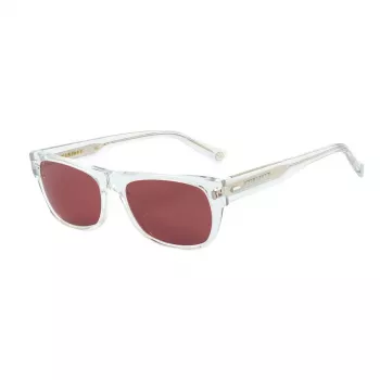 BELSTAFF dámske Hudson-S186 obdĺžnikové slnečné okuliare - čierny acetátový rám, sivé polykarbonátové sklá, 54/17/145 mm