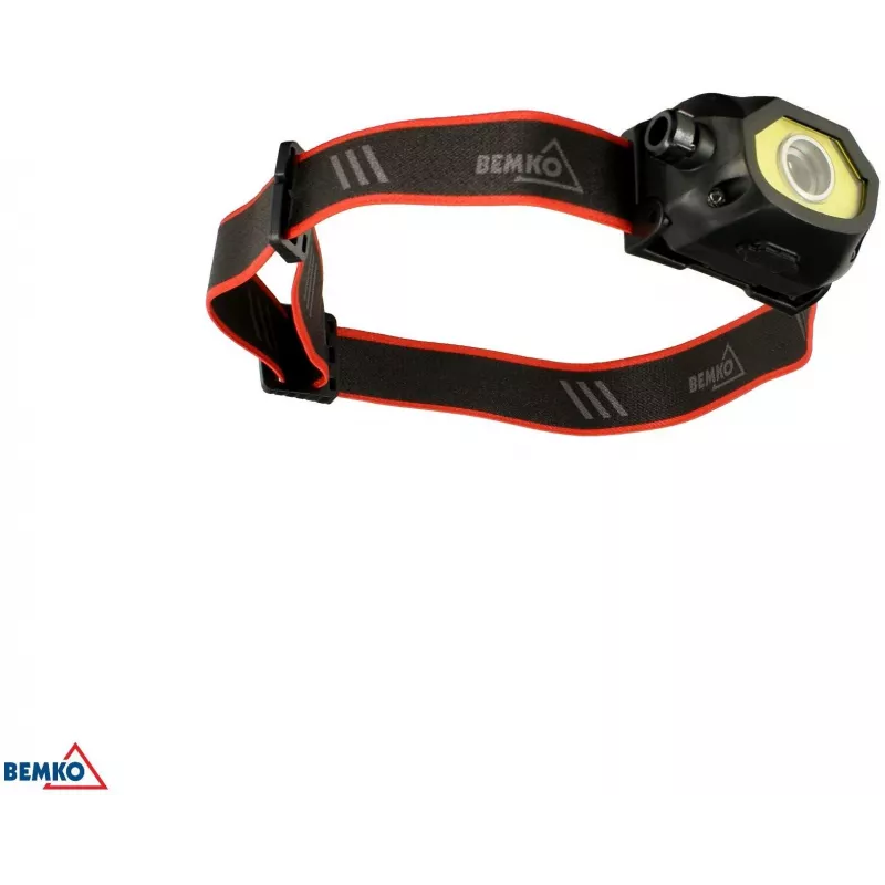 BEMKO C49-LTC02 multifunkčná nabíjateľná LED čelovka, 200lm, 6500K, 1200mAh, IP44