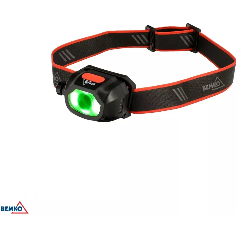 BEMKO C49-LTC02 multifunkčná nabíjateľná LED čelovka, 200lm, 6500K, 1200mAh, IP44