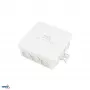 BEMKO E04-PI12-IP55 rozvodná krabica na omietku 85x85x36,5 mm IP55 12 vstupov svetlosivá