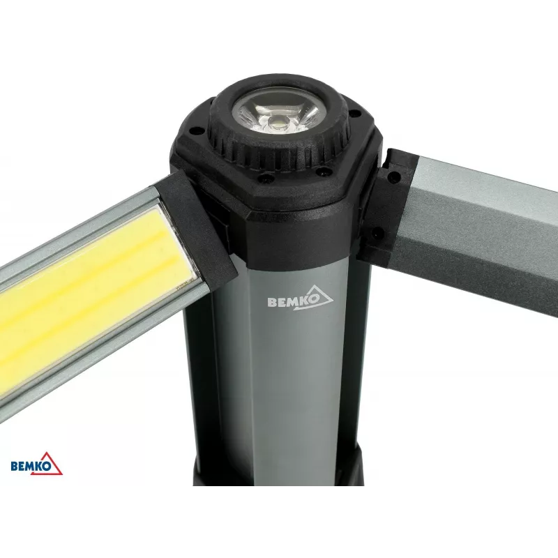BEMKO multifunkčná LED baterka 6000mAh IP42, 1000 lumen, USB-C nabíjateľná