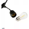 BEMKO SOLBEE solárna LED záhradná reťaz 10 LED 10m teplá biela 3000K IP65 čierna