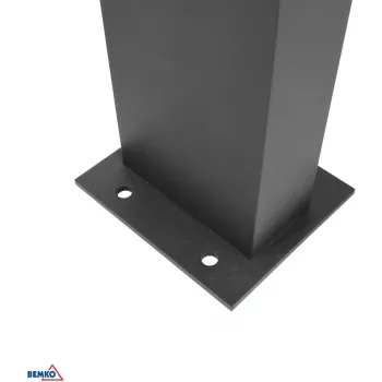 BEMKO SOLVEO Hybrid LED záhradné stĺpové svietidlo, 7W, 600lm, CCT 3000K/4000K/6500K, 80cm, IP65, tmavosivá, PIR senzor