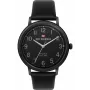 Ben Sherman WBS113BB pánske analógové quartzové hodinky 43mm čierny ciferník remienok z pravej kože