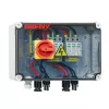 BENY PV DC odpojovač panel, 2-string vstup na 2-string výstup, IP65 vonkajšie puzdro