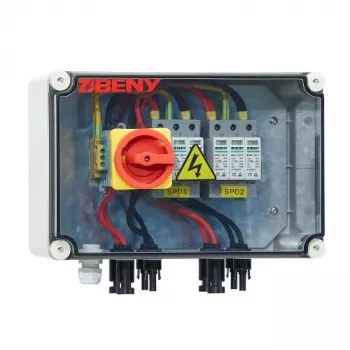 BENY PV DC odpojovač panel, 2-string vstup na 2-string výstup, IP65 vonkajšie puzdro