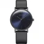 BERING Classic unisex quartz náramkové hodinky 36 mm nerezová oceľ Milanaise modrý ciferník 13436-427