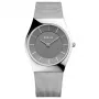 BERING pánske quartzové hodinky Classic 11936-309 36mm modrý ciferník strieborný milánsky sieťkovaný náramok