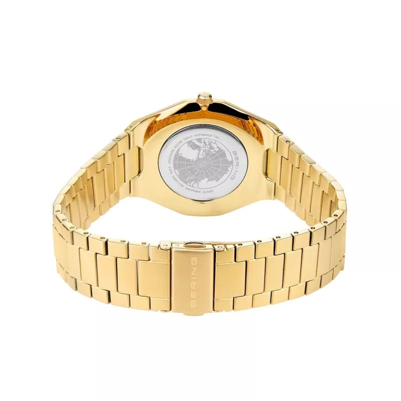 Bering pánske Classic quartzové hodinky 19641-730 45mm modrý ciferník oceľový mesh