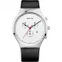 Bering pánske Classic quartz hodinky 40 mm nerezová oceľ modrý ciferník strieborný mesh 14740-404