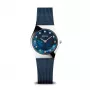 BERING dámske Classic Collection quartz hodinky 11927-307 27mm oceľ milánsky náramok modrý ciferník