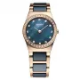 BERING dámske Classic quartz hodinky 26mm ušľachtilá oceľ mesh modrý sunray ciferník 32426-767