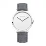 BERING dámske hodinky 14937-404 (39mm) – puzdro z nerezovej ocele pozlátenej ružovým zlatom, modrý ciferník Sunray, modrý milánsky sieťkovaný remienok