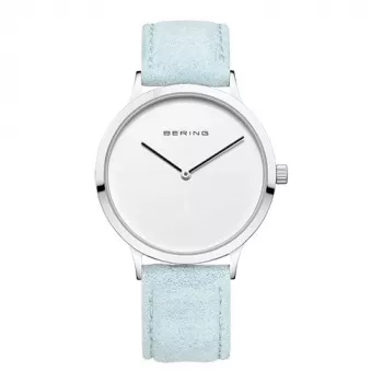 BERING dámske hodinky 14937-804 (39 mm) - ružové zlato nerezová oceľ mesh, modrý ciferník