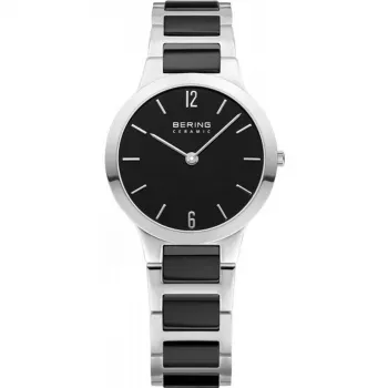 BERING dámske hodinky 30329-742 (29mm) - modrý ciferník, modrý mesh náramok, ružové zlato PVD