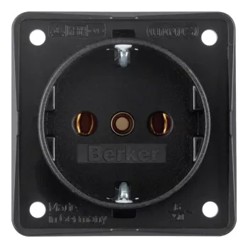 Berker 09418505 SCHUKO zásuvka Integro-modul matná čierna