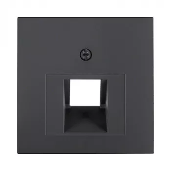 Berker 1407 16 06 stredová doska pre UAE (RJ45) zásuvku, 2-násobná, antracit (55x55mm)