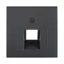 Berker 1407 16 06 stredová doska pre UAE (RJ45) zásuvku, 2-násobná, antracit (55x55mm)