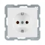 Berker 41436089 Schuko zásuvka Polar White Velvet